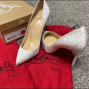 Louboutins pigalle follies 100 tissu flower